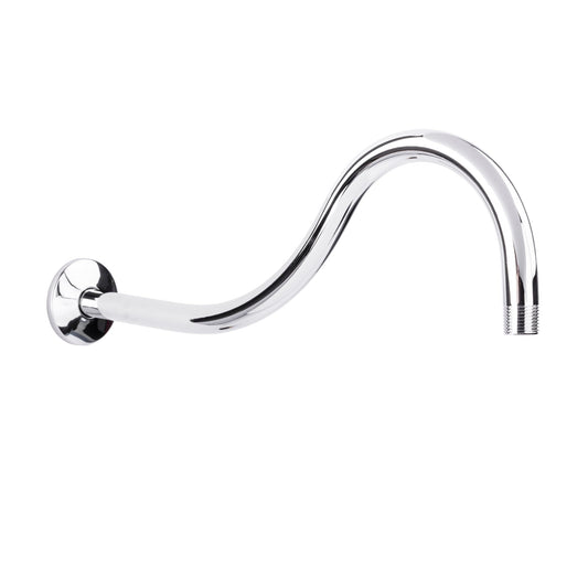 16 in. High-Arc Hook Shower Head Extension Arm (Chrome Finish)