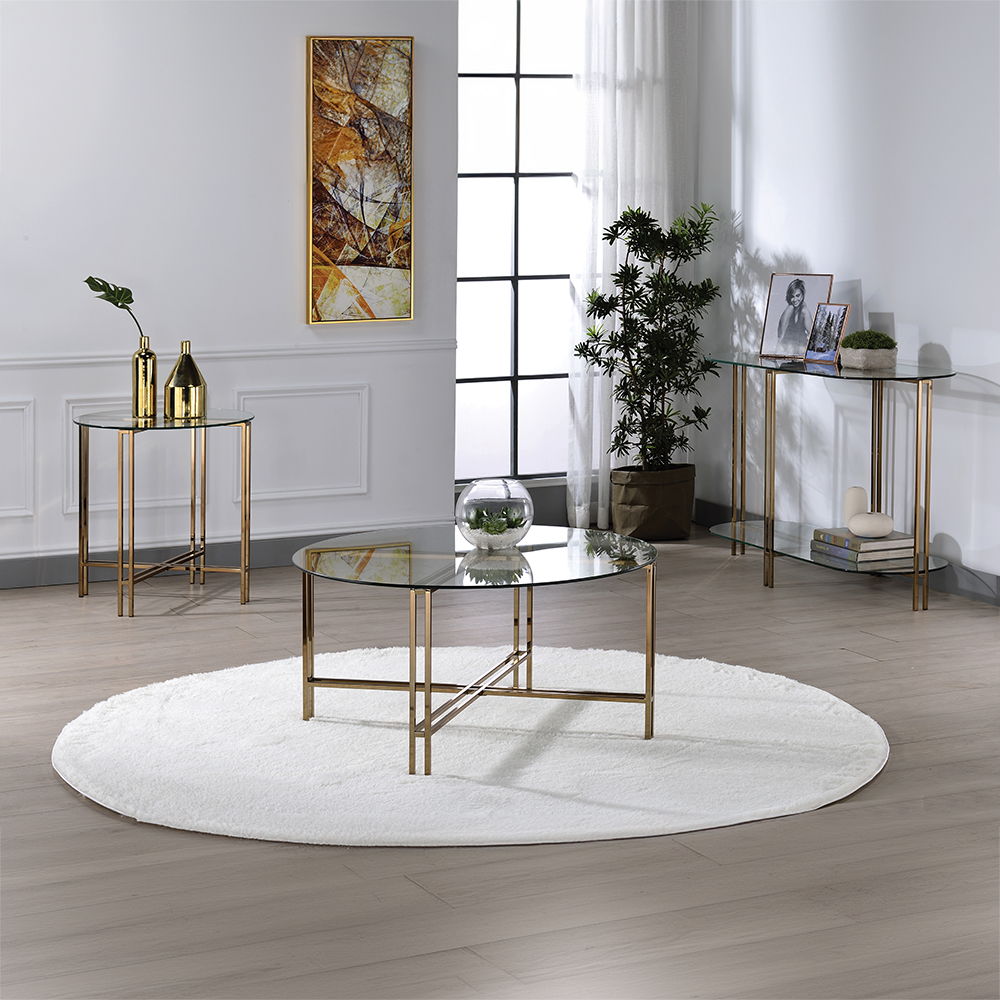 Veises - Sofa Table - Champagne