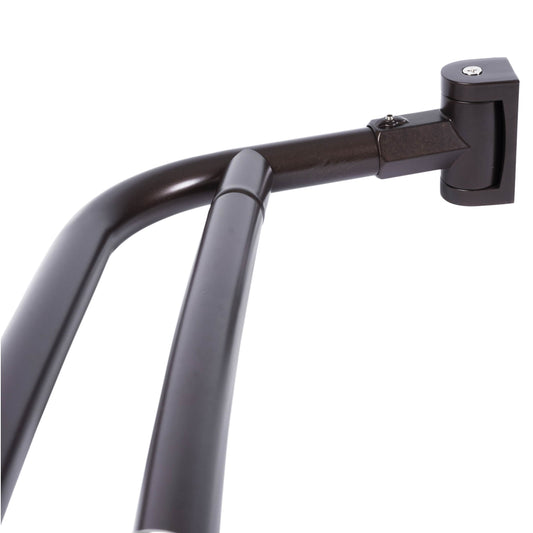 44 in. to 70 in. Double Curved Shower Rod (Oil-Rubbed Bronze Finish)