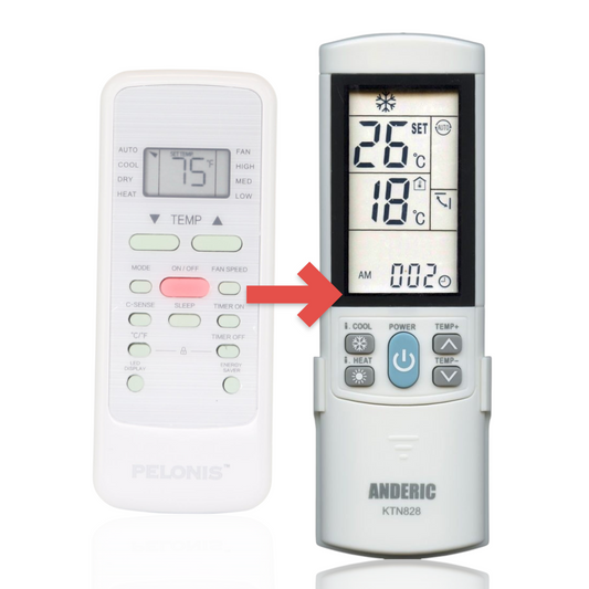 Anderic Substitute for PELONIS RG51G(1)/EFU1 Air Conditioner Remote Control - 17317000A59931 [KTN828]