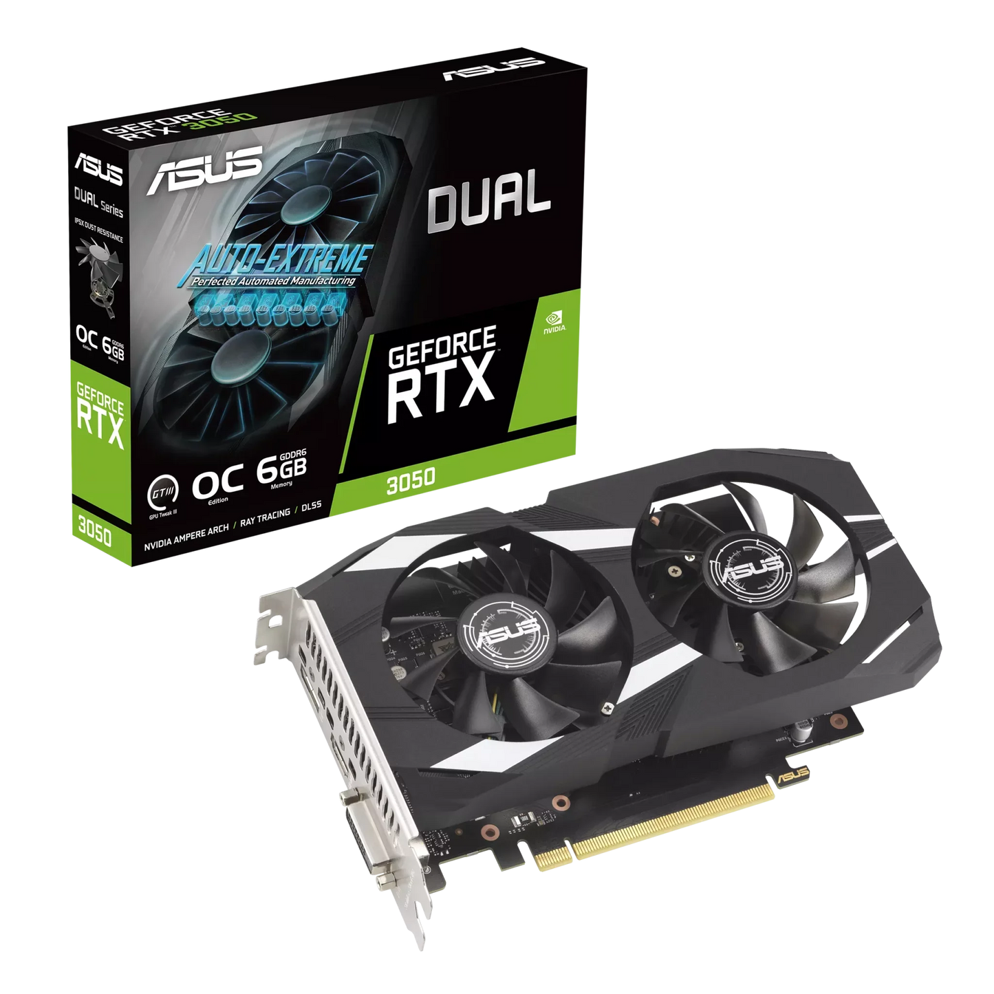 ASUS DUAL-RTX3050-O6G 6GB Graphics Card