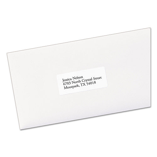 Avery EcoFriendly Mailing Labels, Inkjet/Laser Printers, 1 x 2.63, White, 30/Sheet, 100 Sheets/Pack (48460)