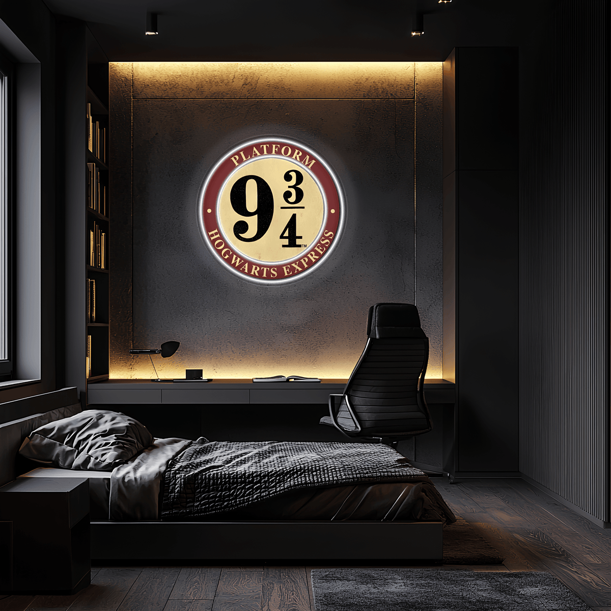 Plexiglass LED Neon Sign 9.75 Inch Handcrafted Vibrant Wall Art Modern Home Decor