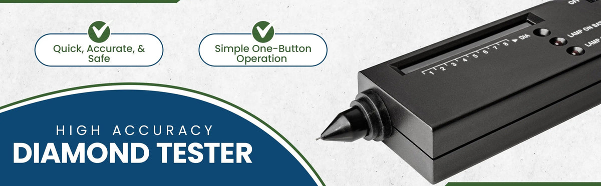 GTE Digital Diamond Tester – Electronic Gemstone & Jewelry Testing Tool
