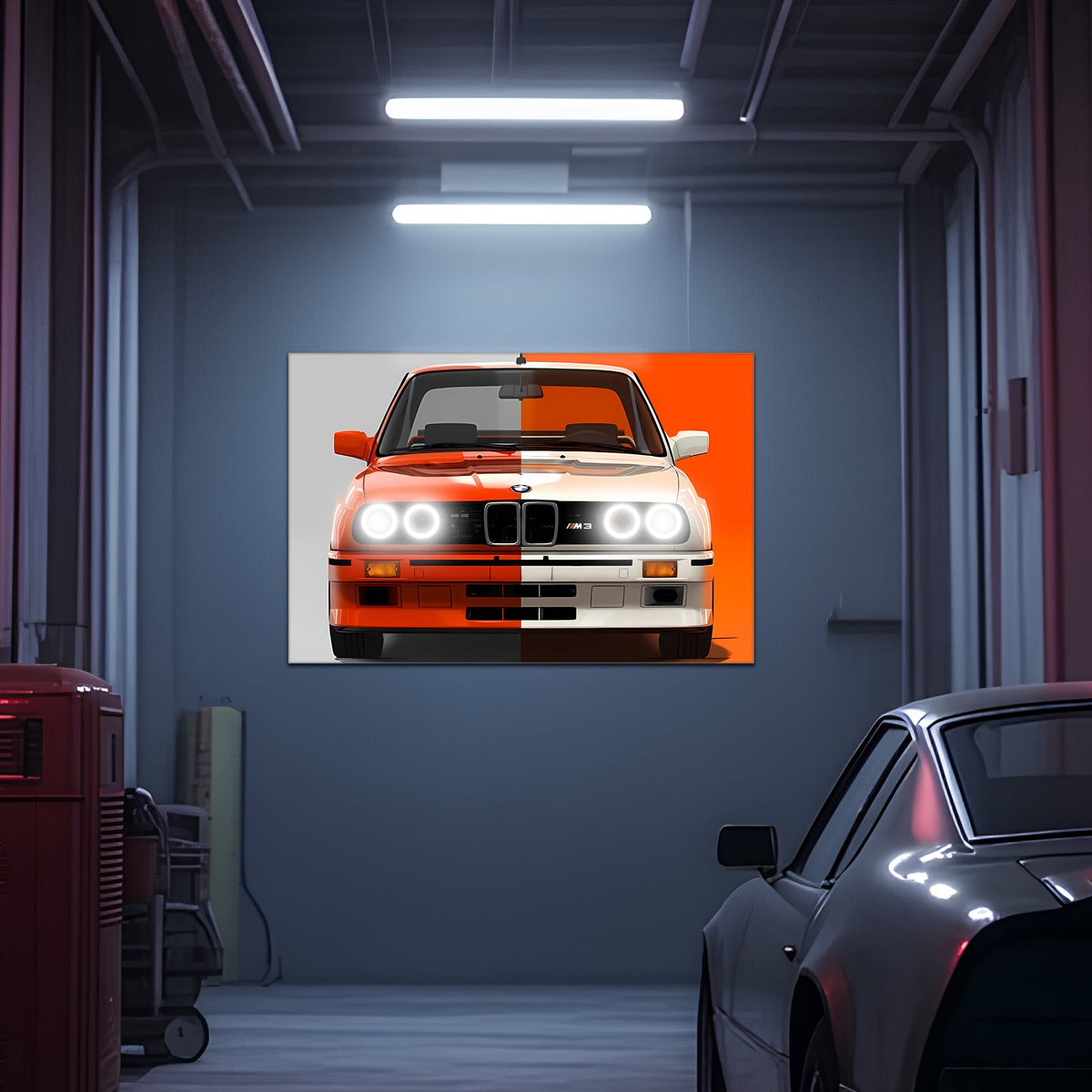 E30 LED Neon Wall Art Sign - Vibrant UV Acrylic Garage Decor