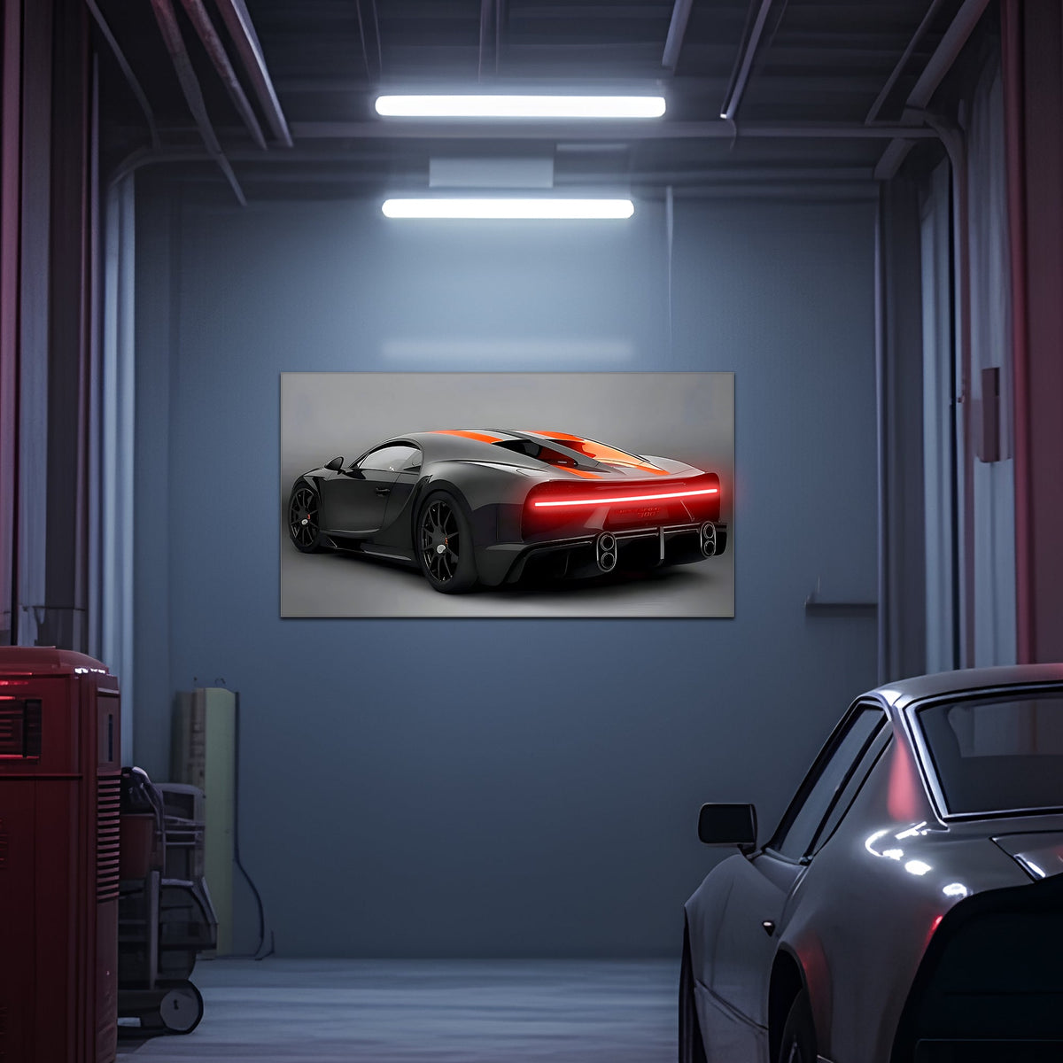 Car LED Neon Wall Art Decor - UV Printed Acrylic Illuminated