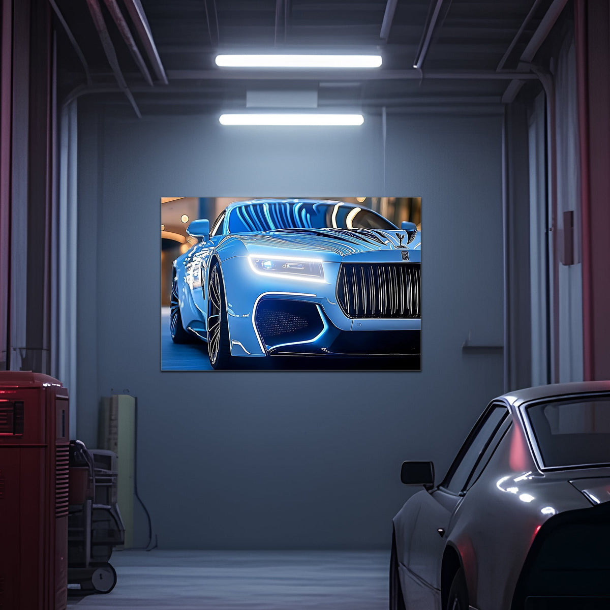 BMW LED Neon Acrylic Wall Poster Sign - Lighted Garage Decor