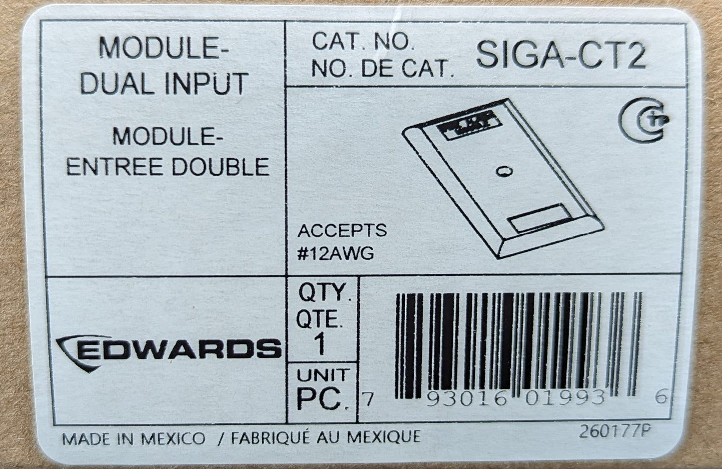 Edwards SIGA-CT2 Dual Input Module