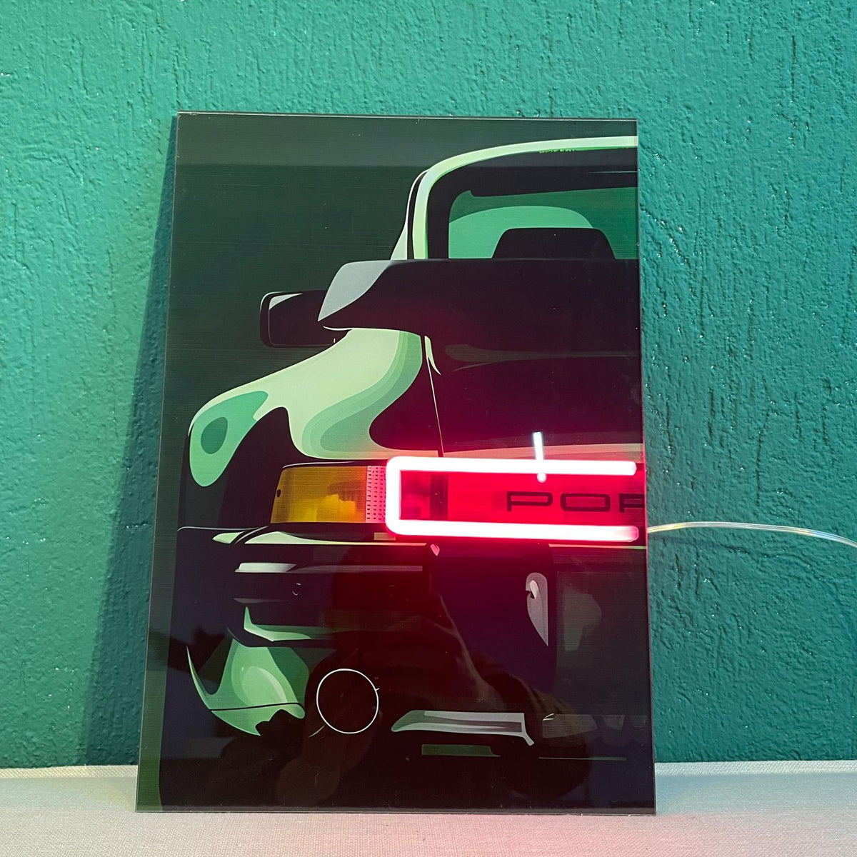 Car Neon LED Wall Art Illuminated Sign - Modern Acrylic Automotive Garage Decor