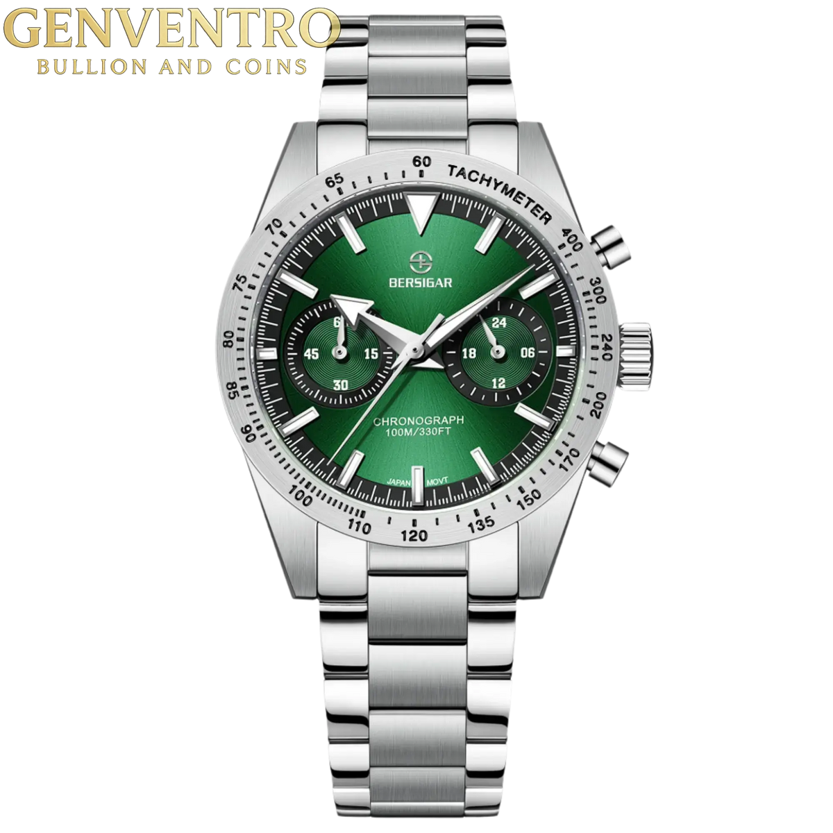 BERSIGAR OCULAR 1766 Stainless Steel Green Dial