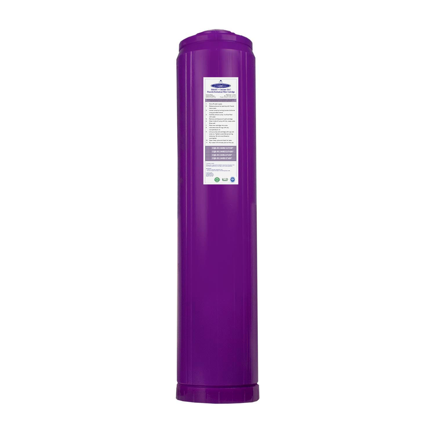 SMART + Calcium GAC Fluoride Reduction Cartridge