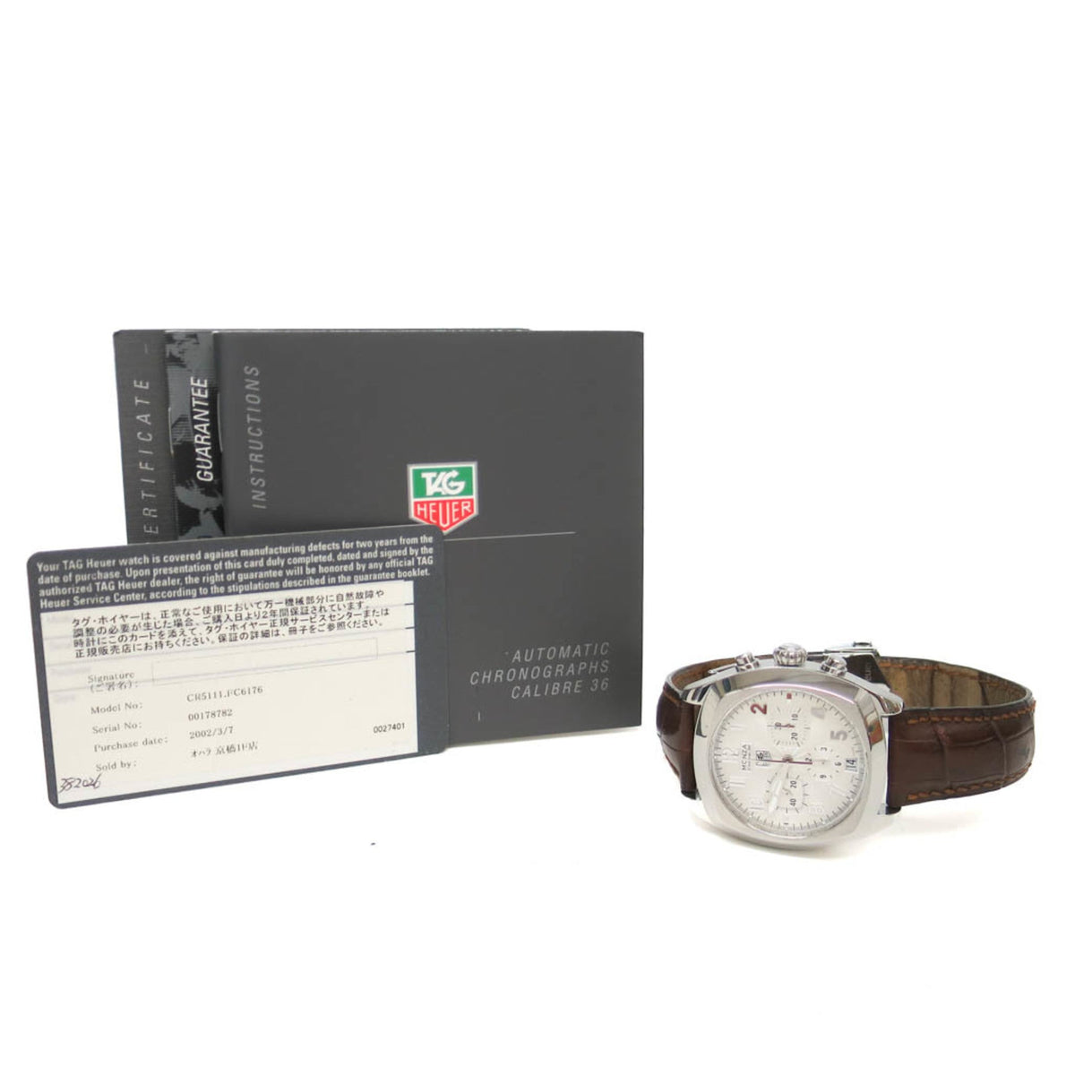 Tag Heuer Monza Calibre 36 · Steel · Automatic