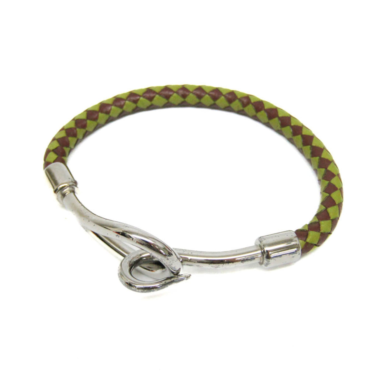 Hermès Jumbo · Braided Leather Bangle