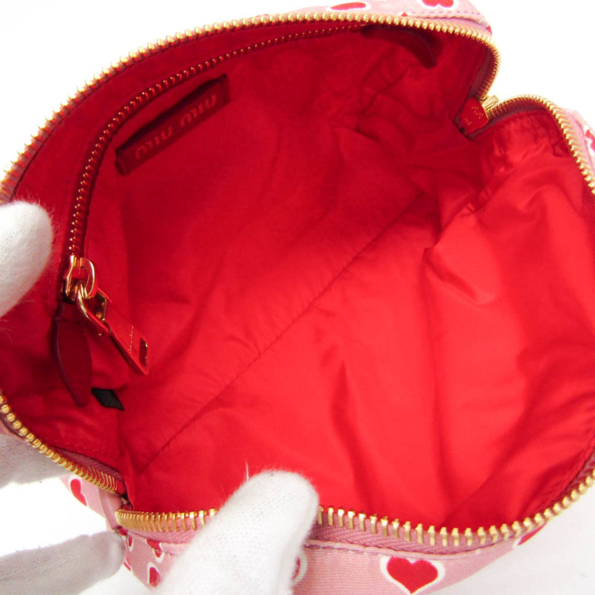 Miu Miu Heart · Nylon Pouch