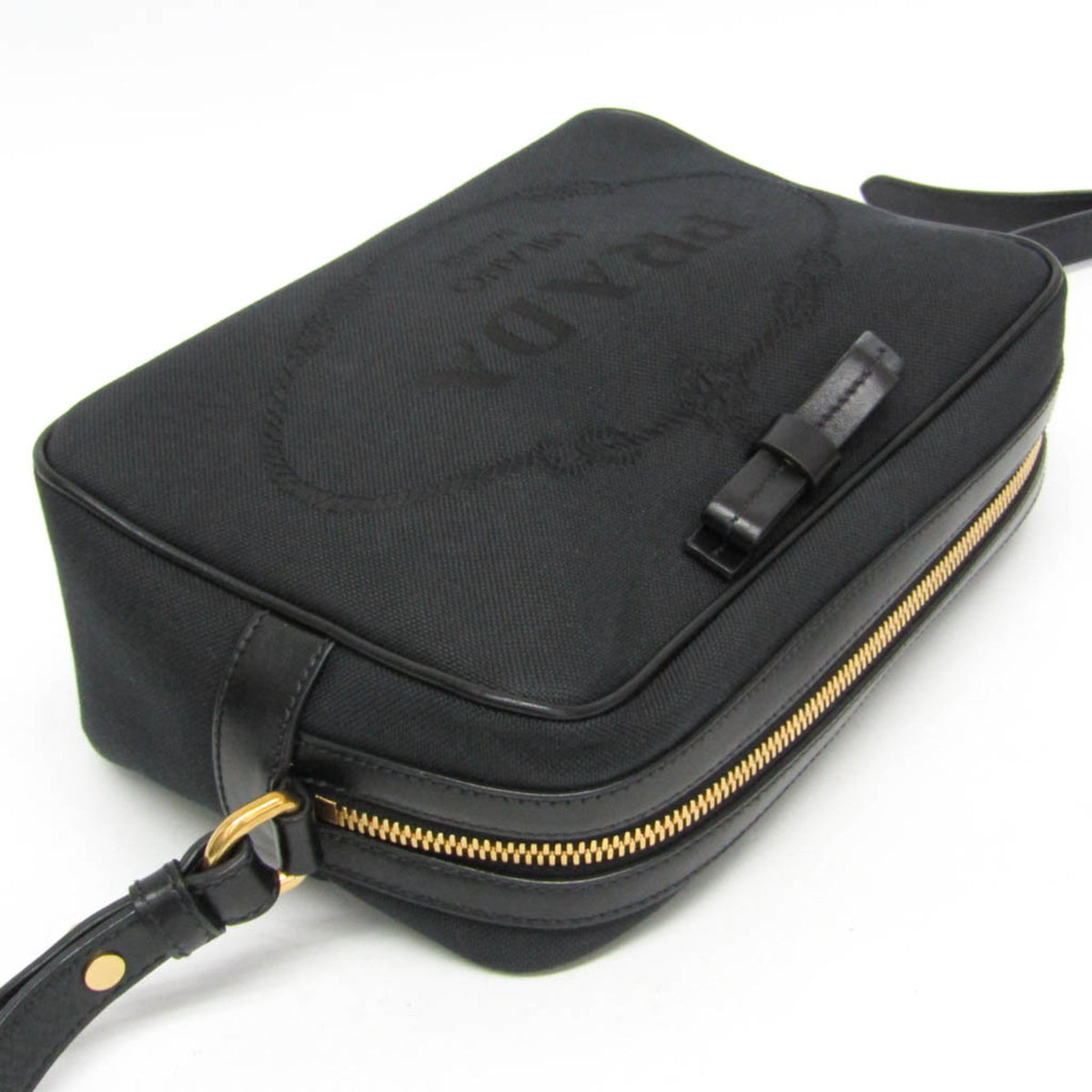 Prada Logo Jacquard · Leather