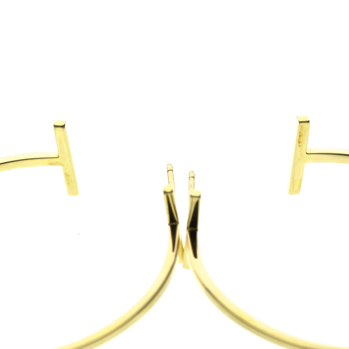 Tiffany T Wire · Hoops · 18K Yellow Gold