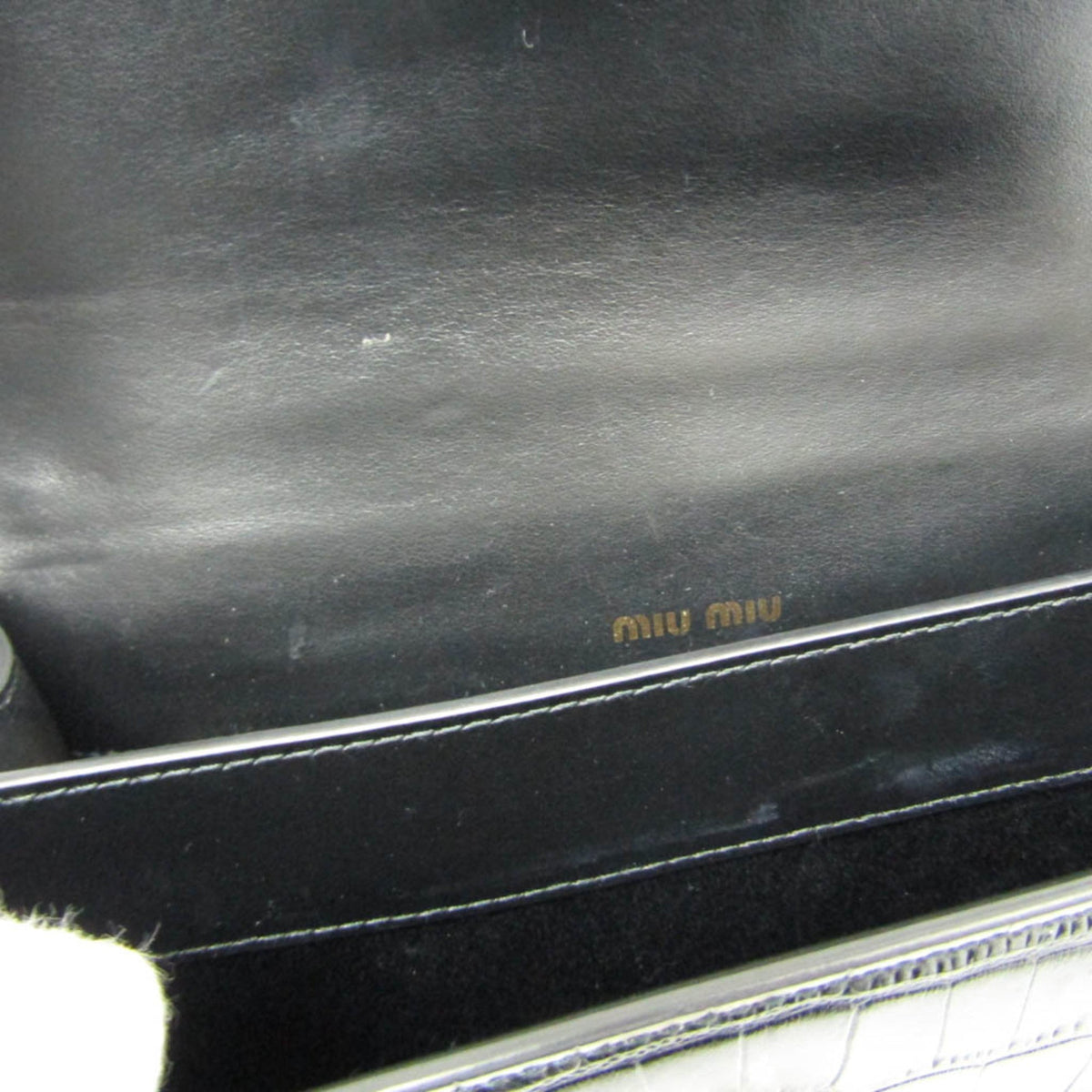 Miu Miu · Embossed Leather Chain Bag