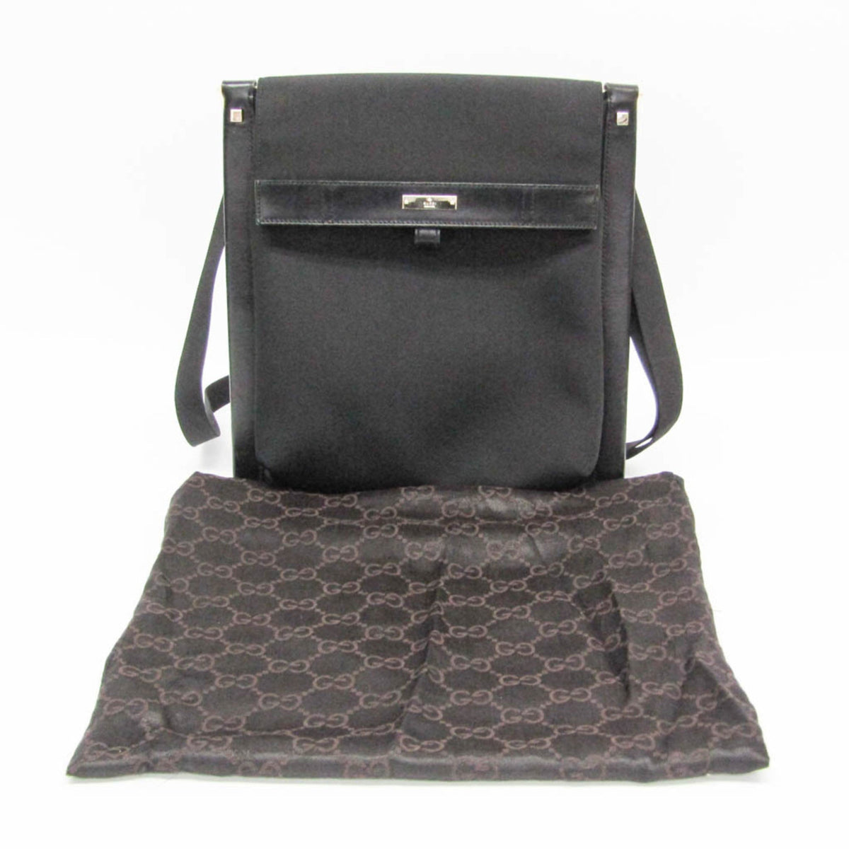 Gucci Nylon & Leather Shoulder Bag
