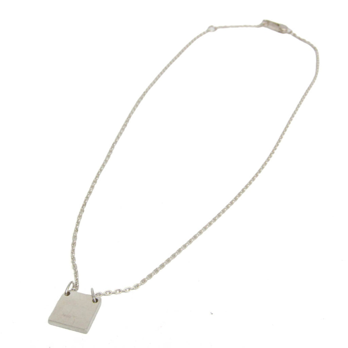 Gucci Square Plate · Sterling Silver Pendant