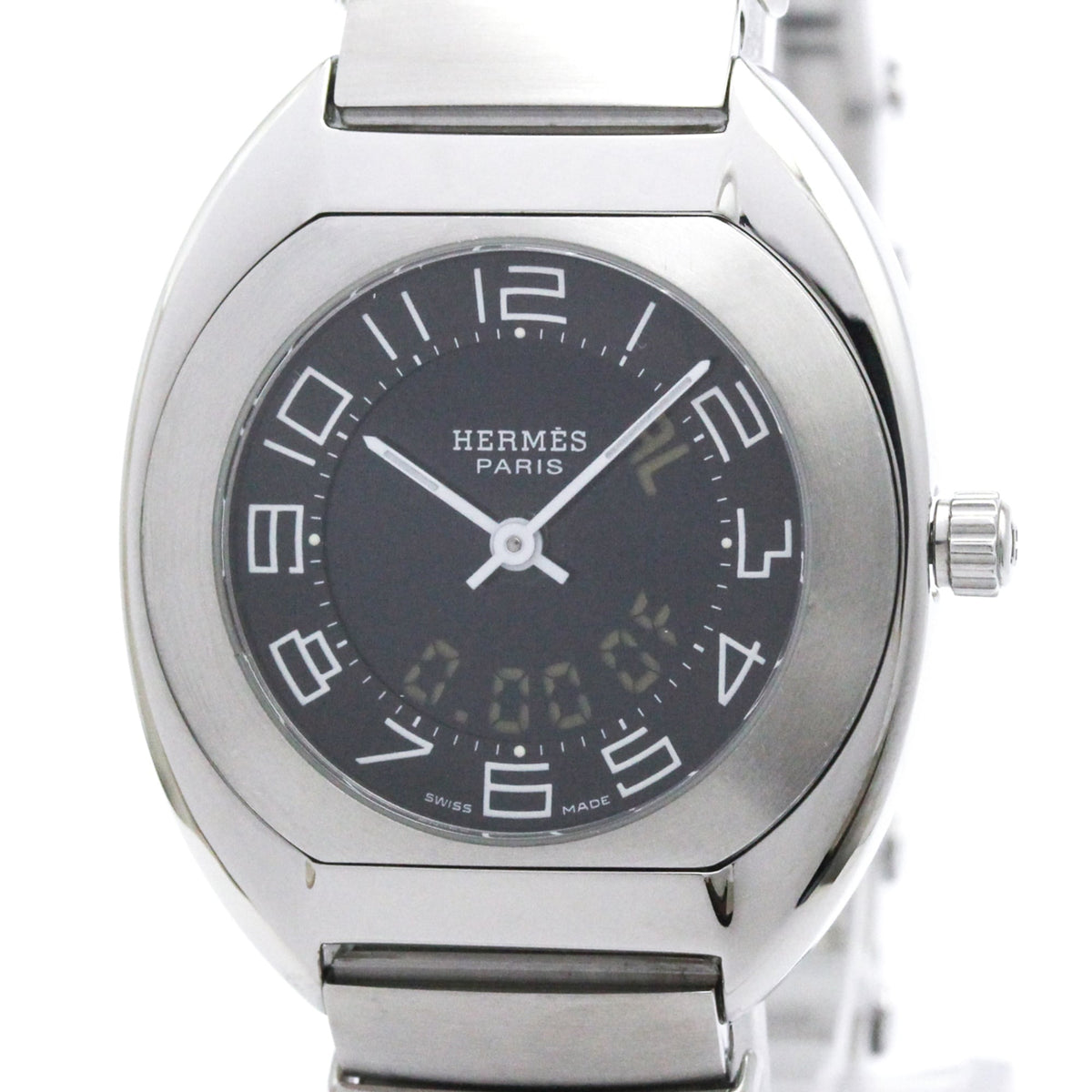 Hermès Espace · Steel · Chronograph · GMT