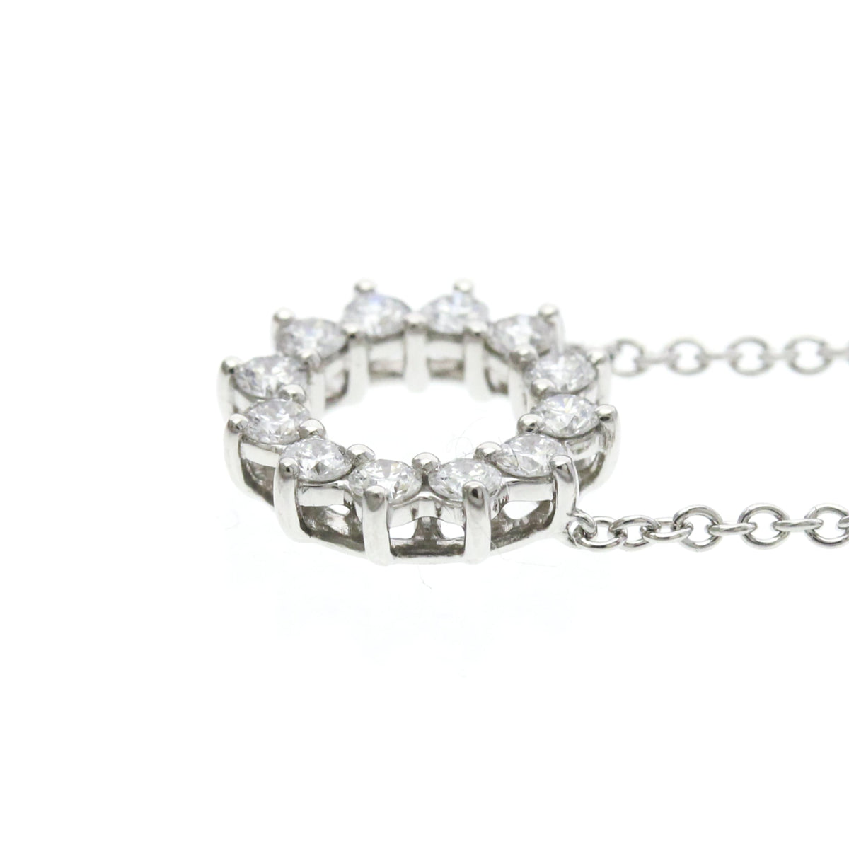 Tiffany Open Circle Mini · Platinum · Diamond