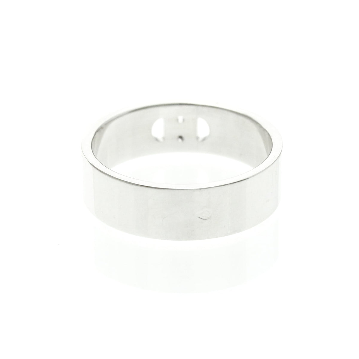 Hermès H d'Ancre · 18K White Gold · Diamond