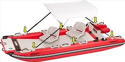 FastCat12 Swivel Seat Canopy Package