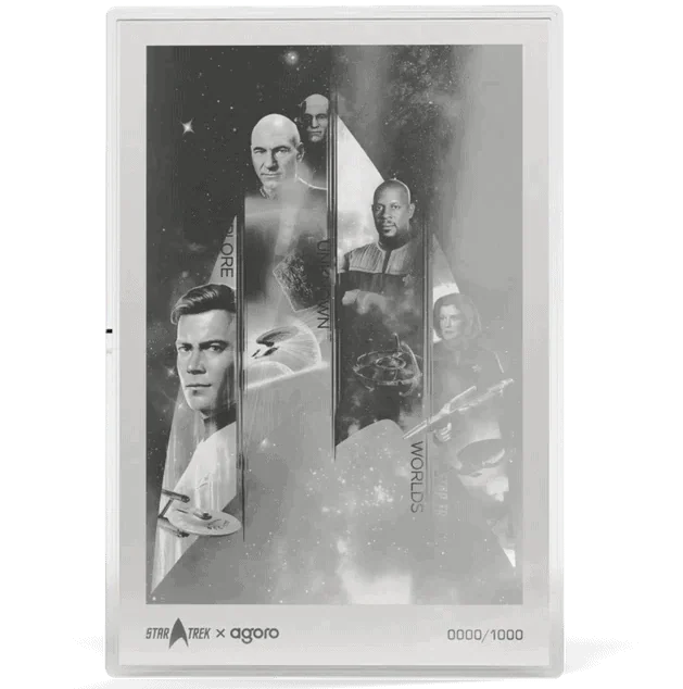 2026 Agoro Star Trek Captains Explore Unknown Worlds 1 oz Silver Proof Foil