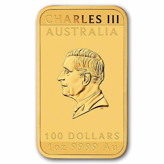 2026 Perth Mint 1 oz Gold Dragon Rectangular Coin BU