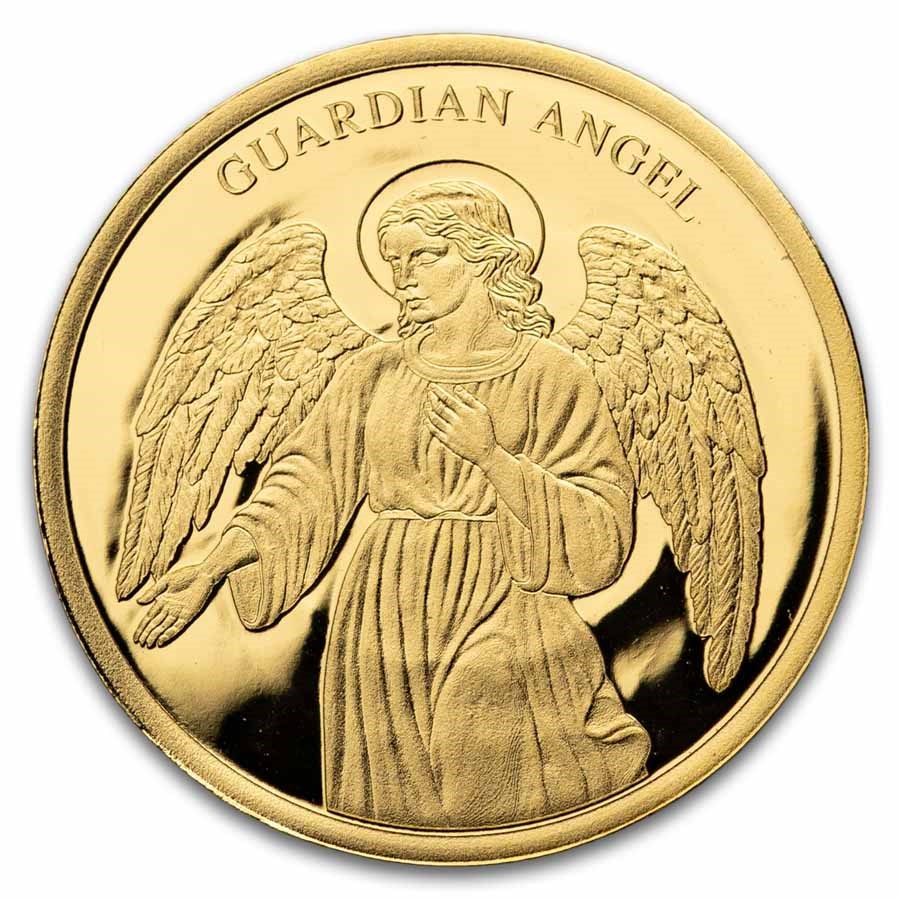 2026 Liberia $25 1/200 oz Gold Guardian Angel Proof