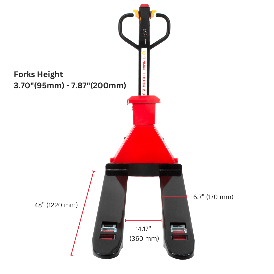 PT4400W Electric Pallet Jack with Built-In Scale, 4,400 lb Lithium-Powered Walk-Behind Pallet Jack
