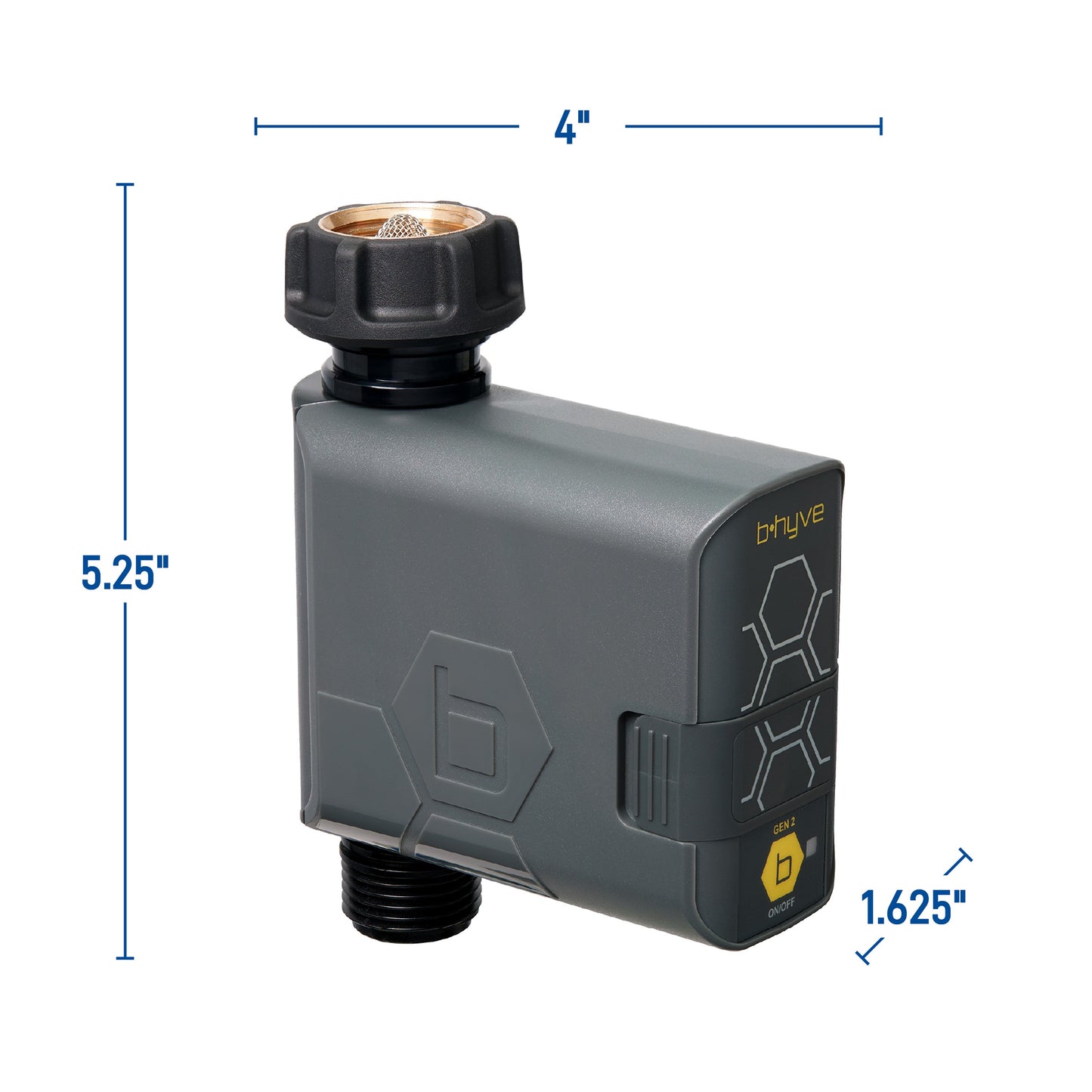 B-hyve Bluetooth 1-Outlet Hose Faucet Timer | Online Packaging | 90205Z