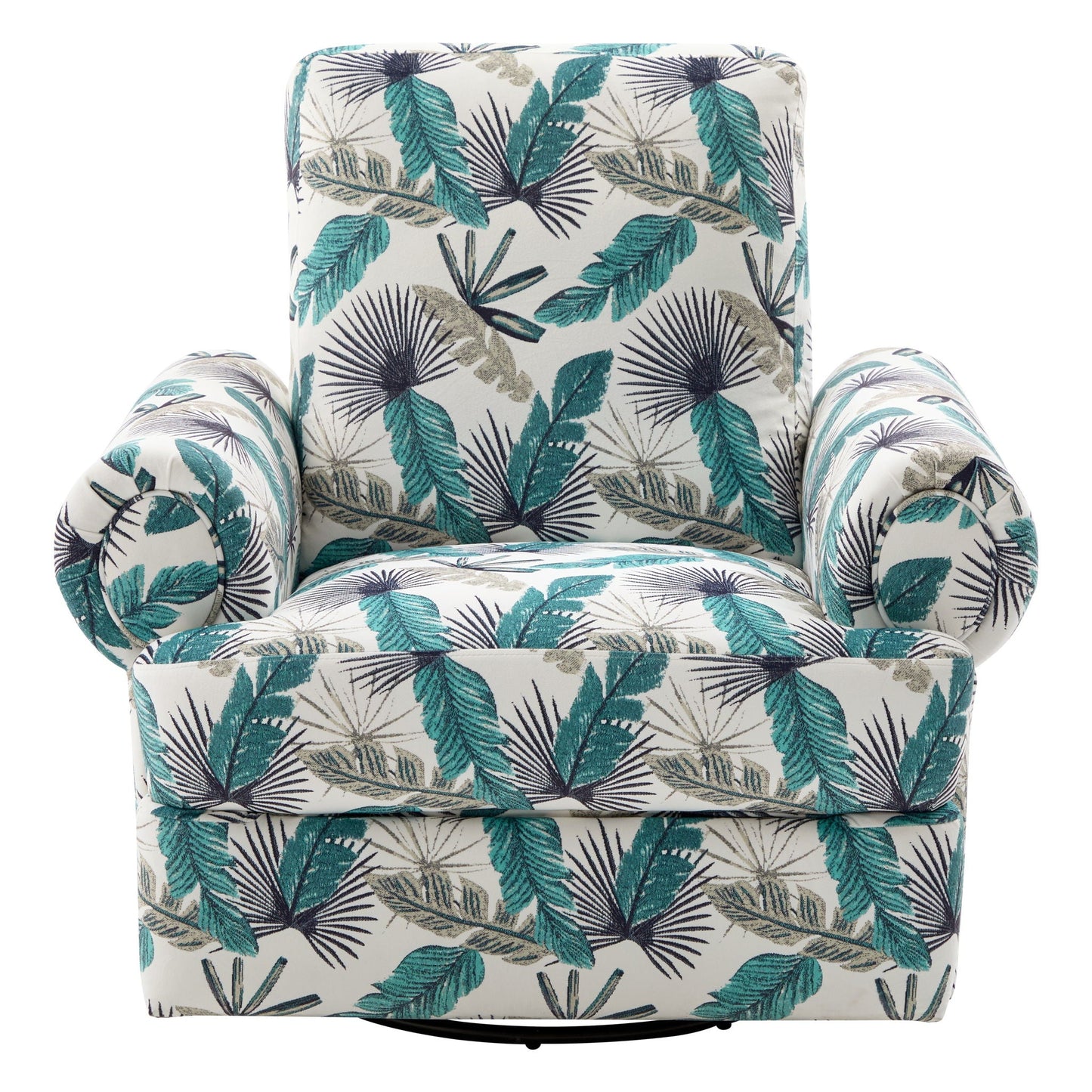 Manual Swivel Recliner Rocker Chair With Adjustable Backrest