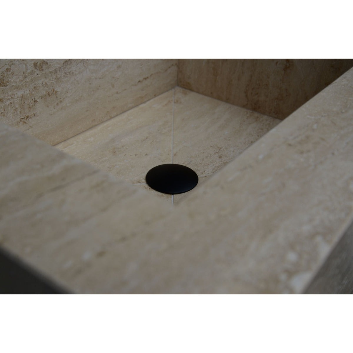 Travertine Bathroom Sink Handcrafted - Custom Artisanal Design