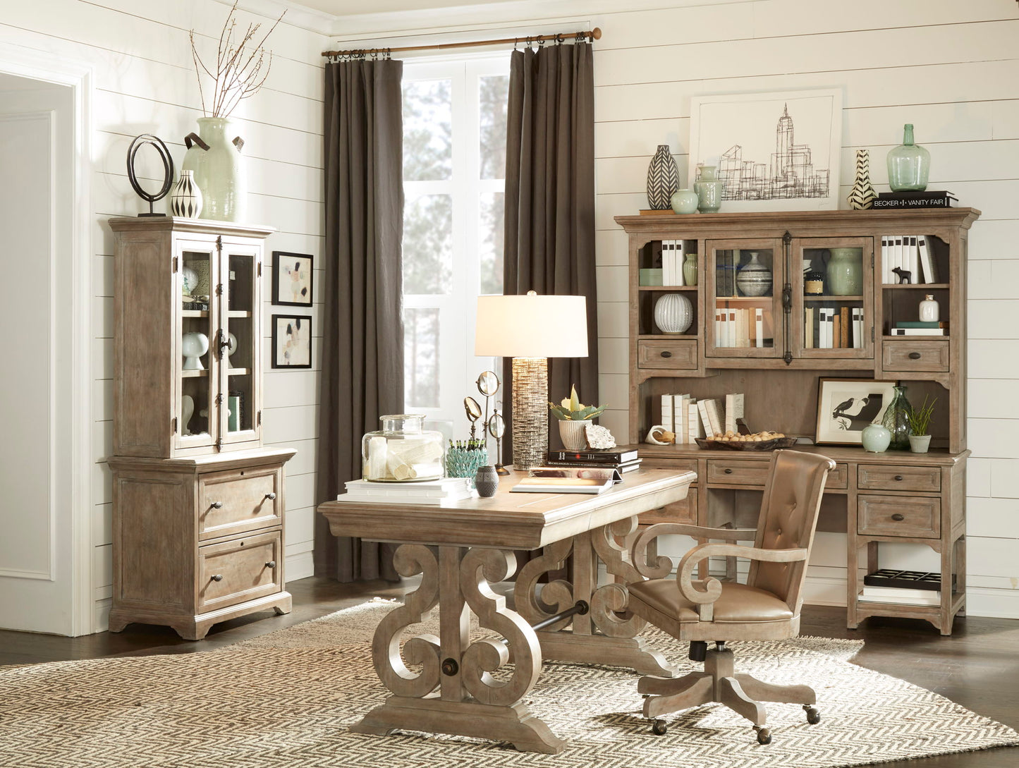 Tinley Park - Fully Upholstered Swivel Chair - Dove Tail Gray