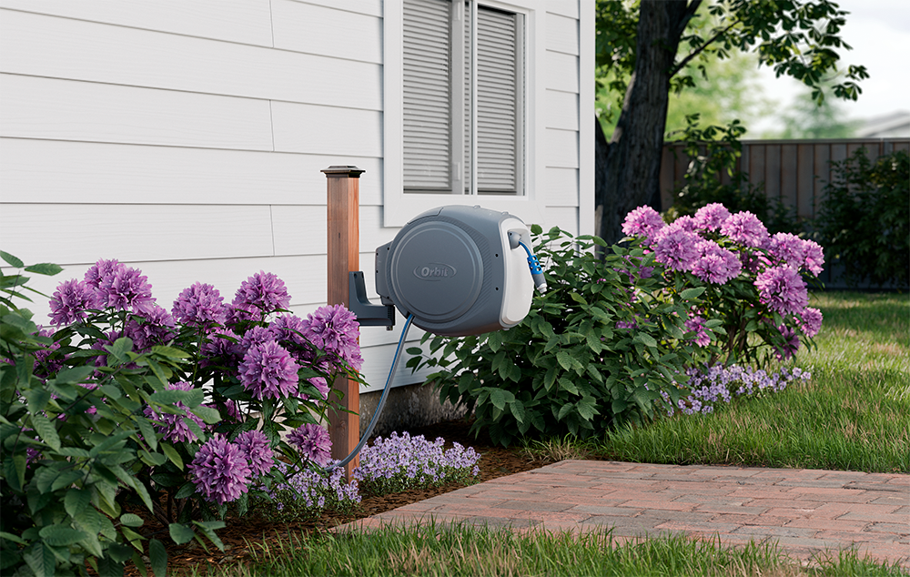 65ft x 5/8 Auto Retractable Hose Reel with Wall Mount 22563