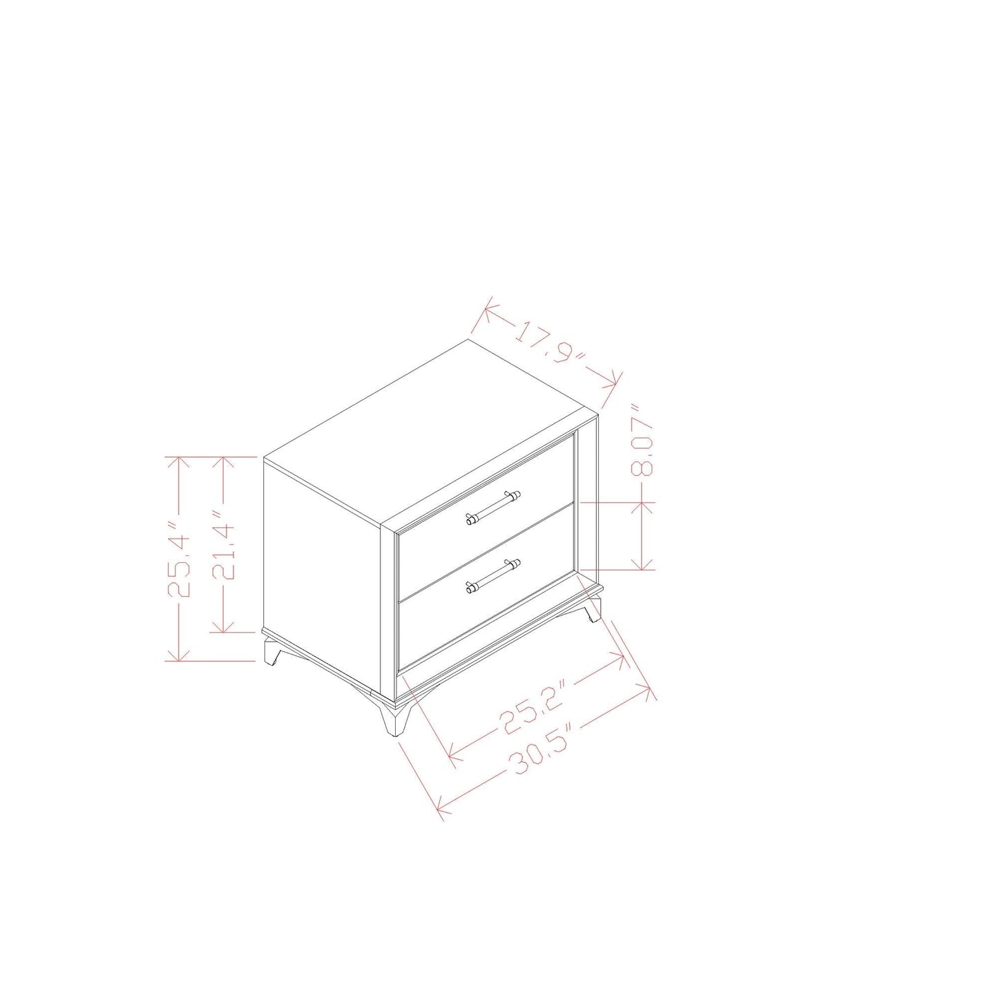 Star - Nightstand - White