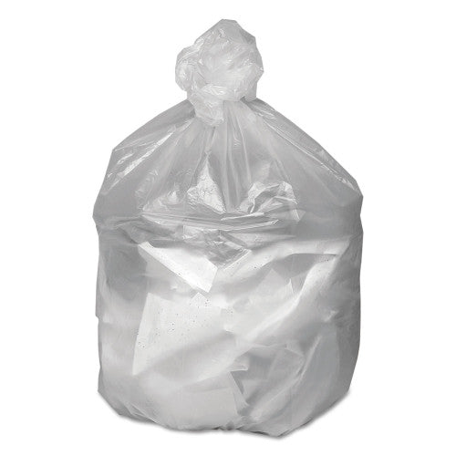 Good 'n Tuff Waste Can Liners, 30 gal, 8 mic, 30" x 36", Natural, 25 Bags/Roll, 20 Rolls/Carton (GNT3037)