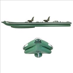 FSK16 FishSkiff™ Inflatable Fishing Boat 2 Person Swivel Seat Canopy Package