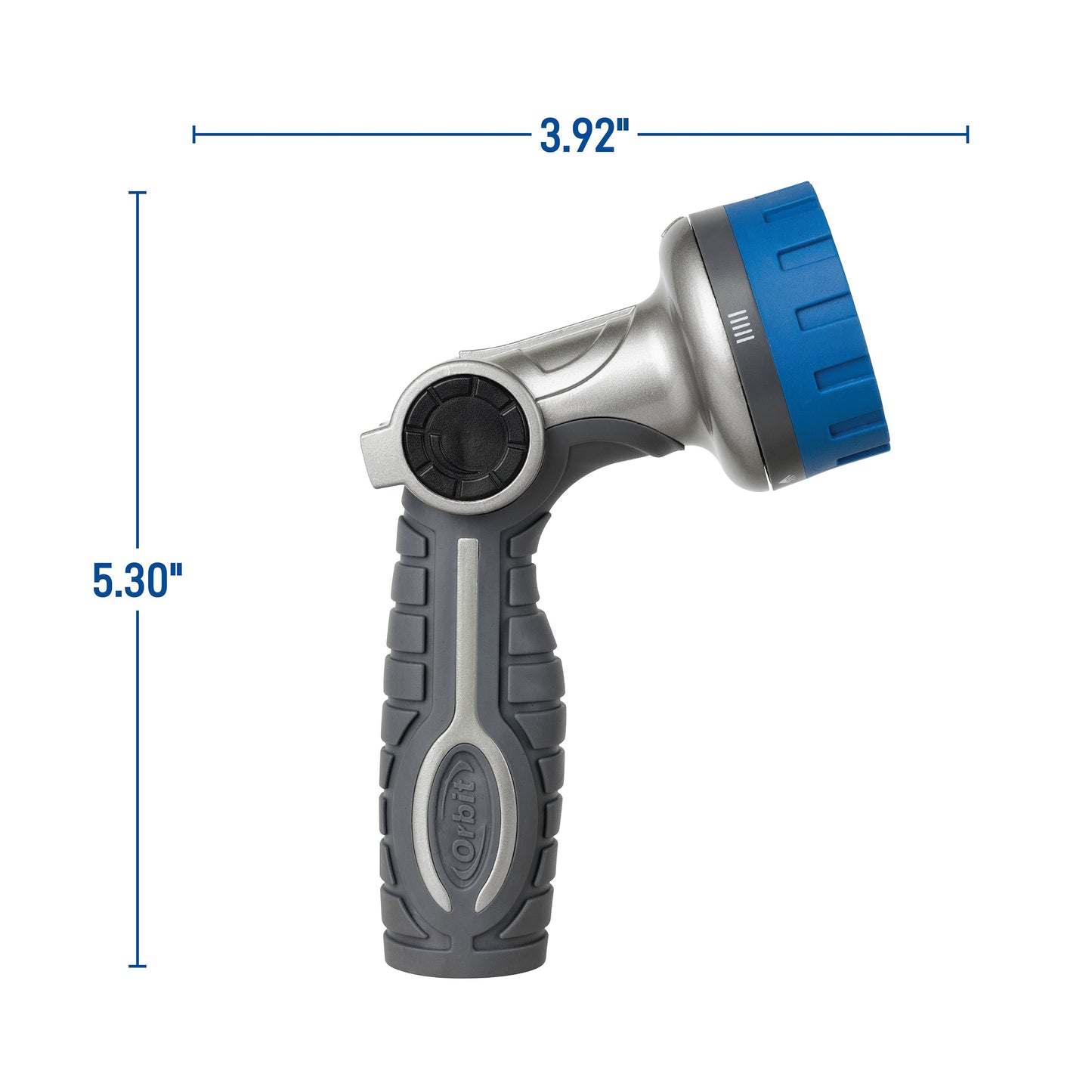 Heavy Duty 6-Pattern Zinc Thumb Control Nozzle 26480