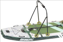 The FS1210 FishSUP™ Inflatable Fishing Stand-Up Paddleboard - Swivel Seat Fishing Rig Package
