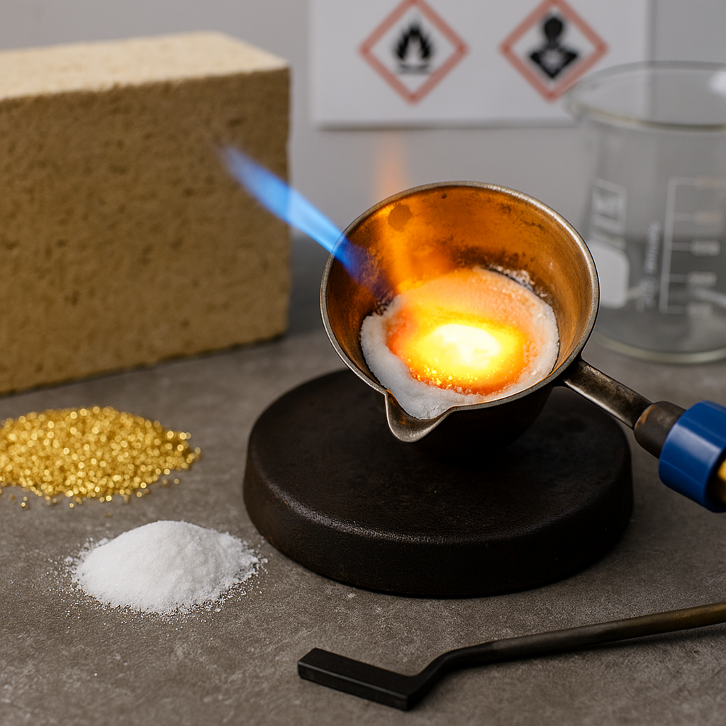 GTE Anhydrous Borax Flux Powder – Gold & Silver Melting, Multiple Sizes