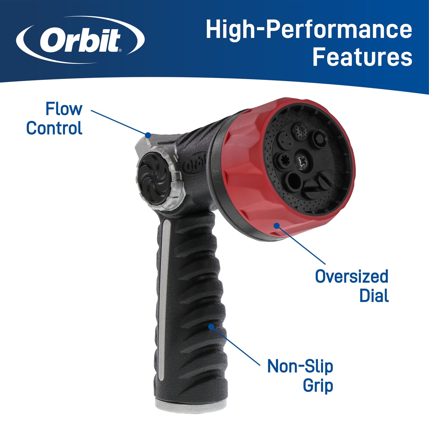 Pro Series 8-Pattern Thumb Control Nozzle 26812