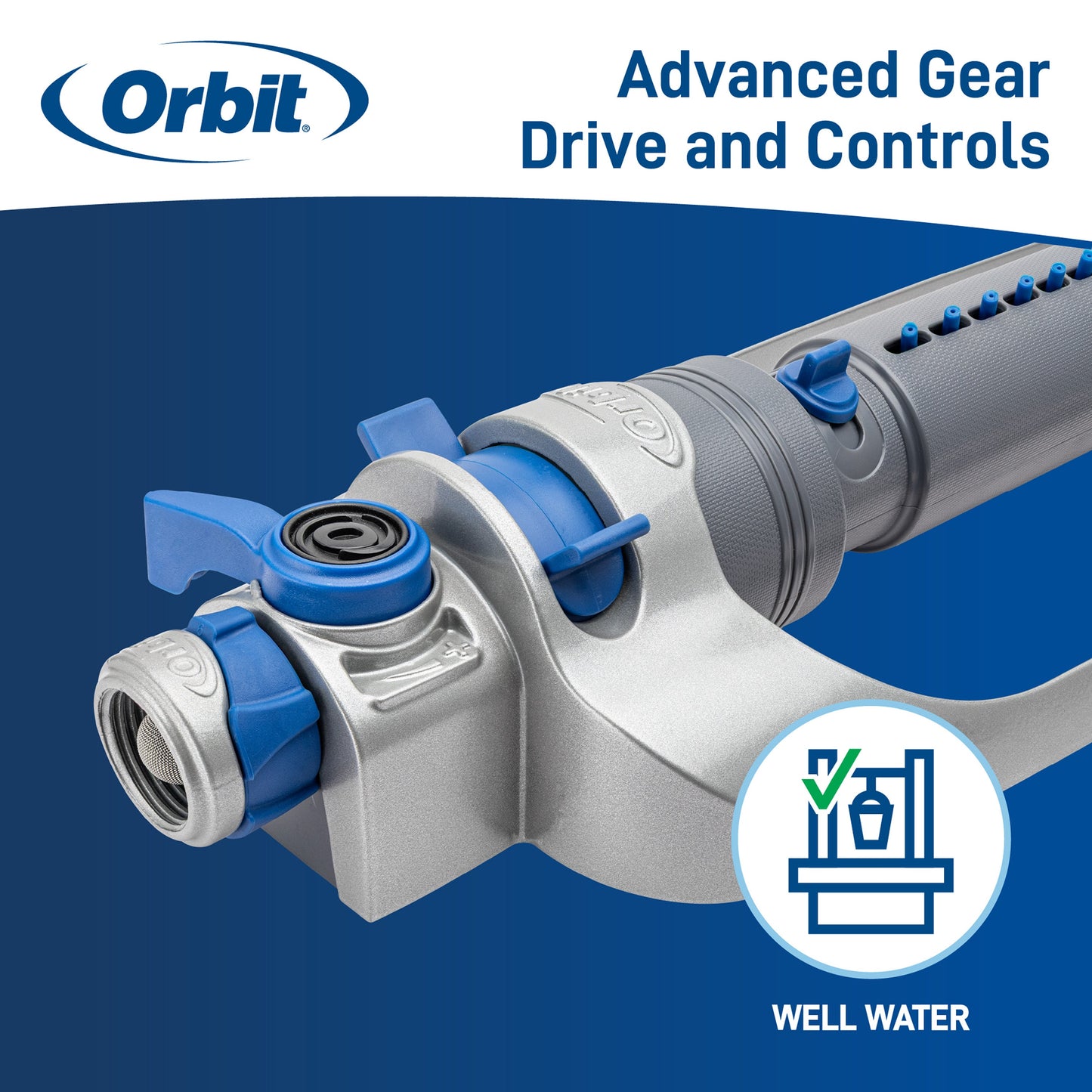 Orbit Elevated 4,500 Sq Ft Metal Straight Bar Gear-Drive Oscillator 26970