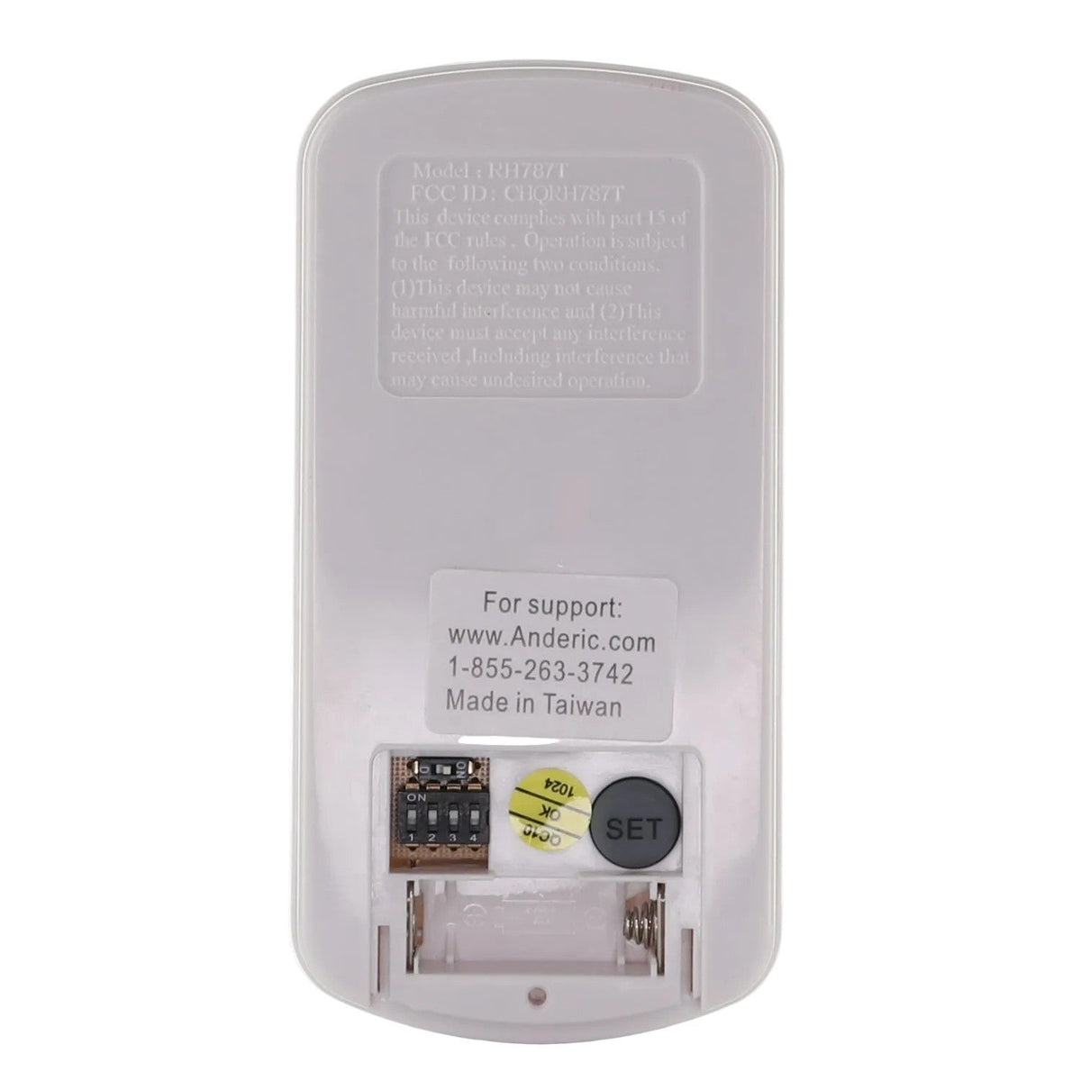 Anderic Substitute for Regency RH787T Ceiling Fan Remote Control [RR787T]