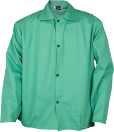 Radnor 9 oz Green Flame Resistant Cotton Welding Metalworking Jacket (M-3XL)