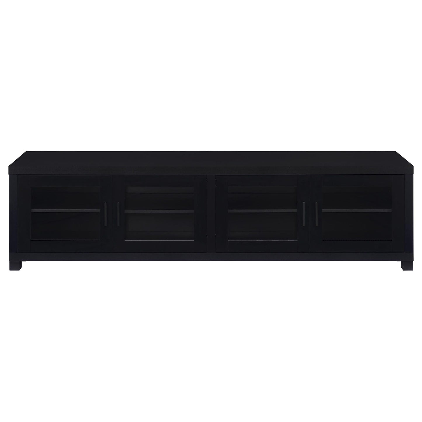 Sachin 4-door Engineered Wood 79-inch TV Stand Black