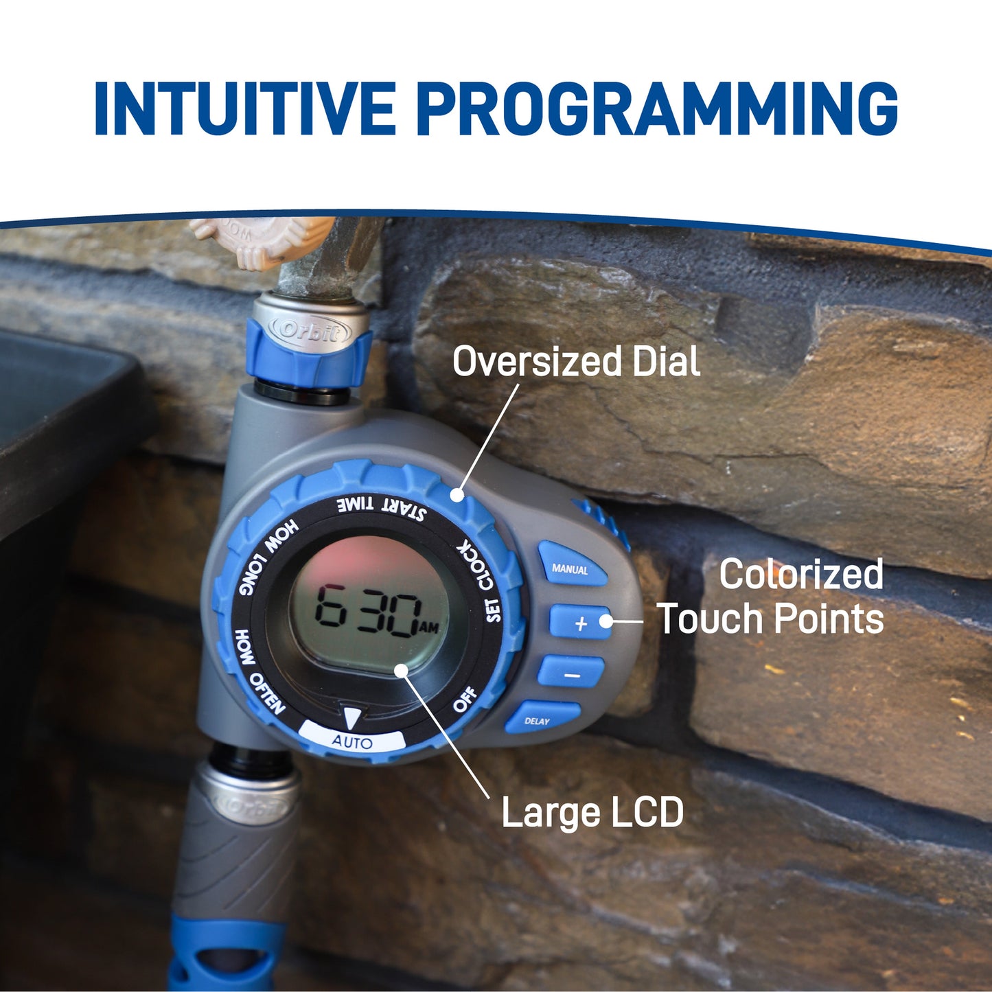 Orbit Elevated 1-Outlet Programmable Hose Faucet Timer 28235