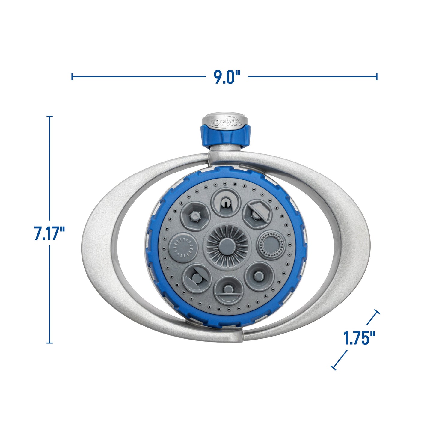 Orbit Elevated 8-Pattern Metal Turret Sprinkler 28252