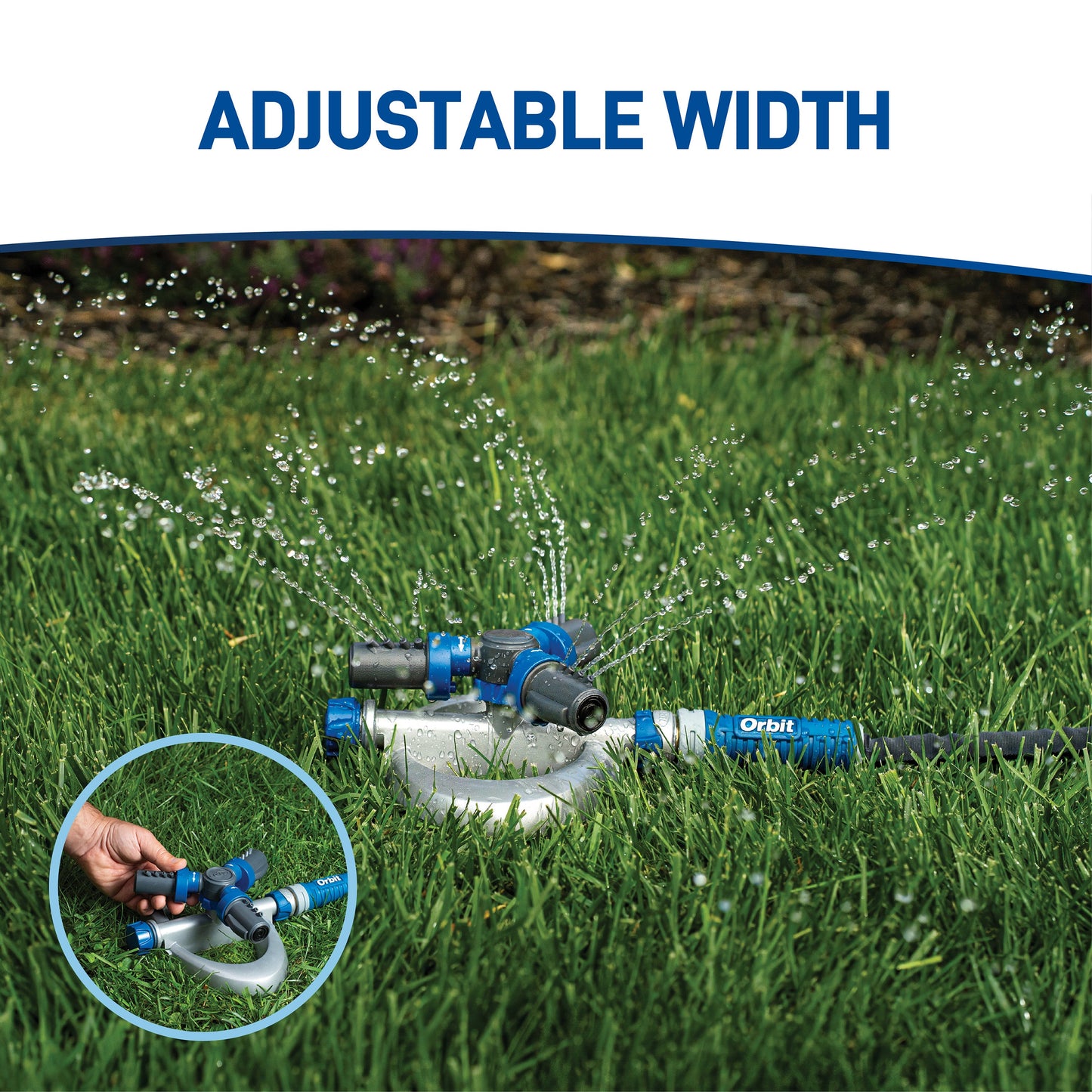 Orbit Elevated 3-Arm Rotating Sprinkler on Base 28253